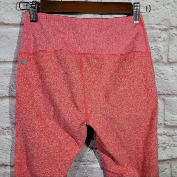Zella Heathered Coral Pink Mid Rise Jogger Leggings - Picture 8 of 12